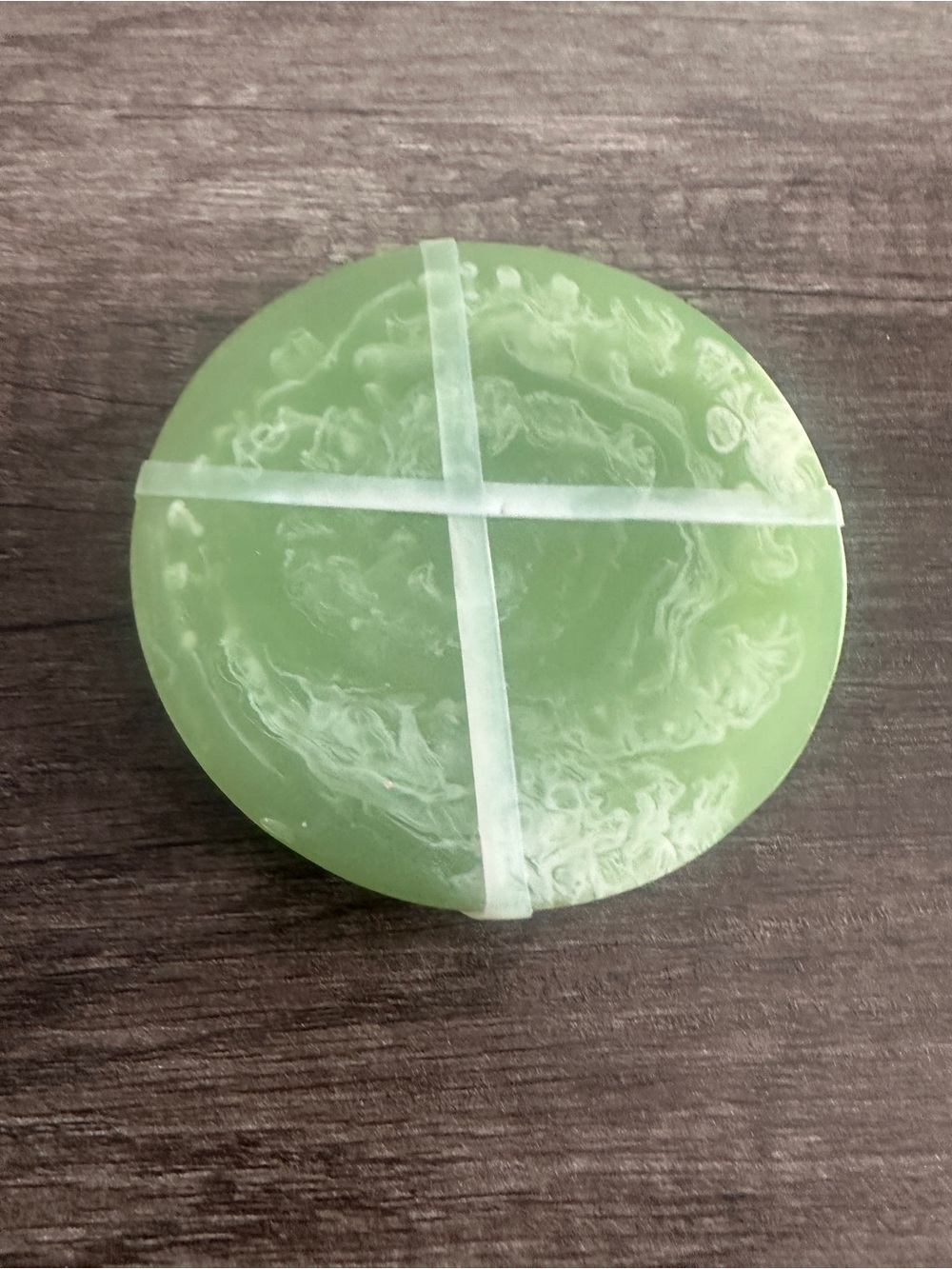 Green marble coasters with white swirling patterns 2 pack #coasters #marble